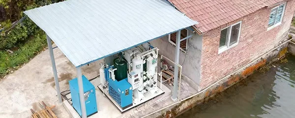 Промышленный генератор кислорода для аквакультурного предприятия в Саудовской Аравии