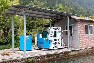 Промышленный генератор кислорода для аквакультурного предприятия в Саудовской Аравии